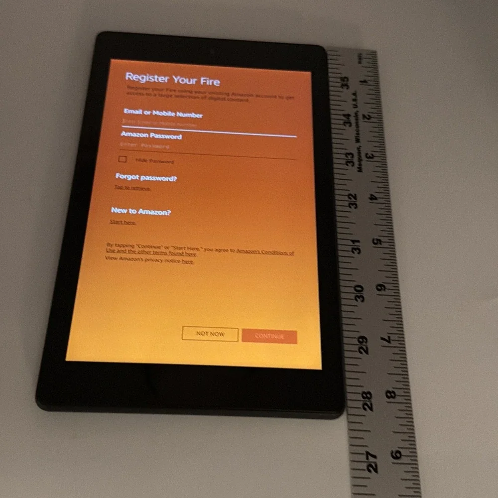 Kindle Fire HD 8 6th Generation 12GB PR53DC Tablet Black - Tested And Working